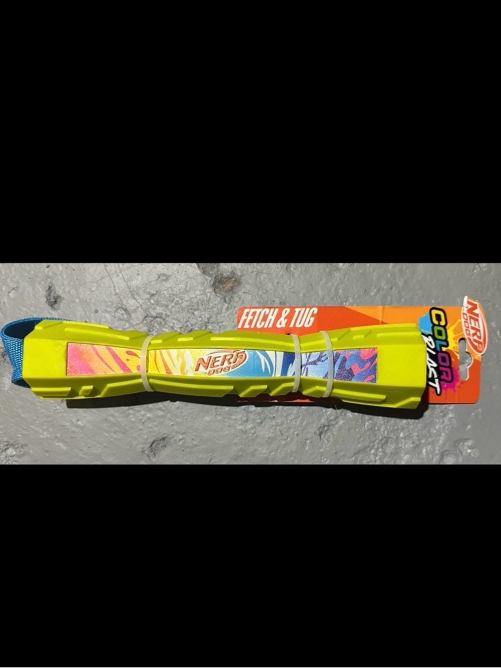 Nerf Yellow Fetch & Tug Dog Toy